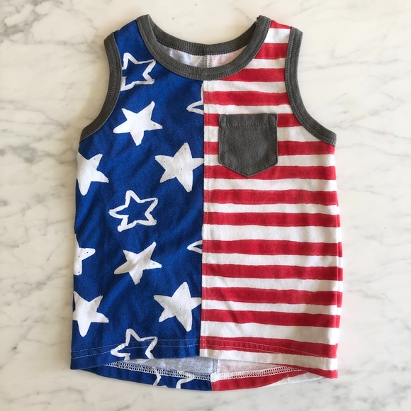 Cat & Jack Other - 🍿3/$12 Cat & Jack Flag Tank Top - Size 18M